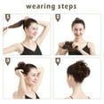 thumbnail image 3 of BARSDAR Extension de Chignon 100 % Cheveux Humains - 2 Pcs Chignon en Cheveux Humains Réels Pièces de Cheveux Chignon Bruns Extensions pour Femmes - Chouchous Chignon en Cheveux Humains Réels Chignons Quotidiens - Br, 3 of 7