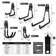 thumbnail image 2 of Steel Wall Mount Bicycle Storage Hooks 16 Pack, 2 of 6