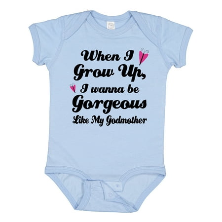 

Inktastic Gorgeous Like My Godmother Gift Baby Girl Bodysuit
