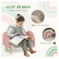 thumbnail image 3 of Qaba Kids Rocking Chair, Princess Crown Toddler Chair, Children's Armchair Rocker with Rainbow Backrest for Bedroom, Playroom, Pink, 3 of 8