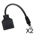 thumbnail image 1 of Cables divisores Lan Ethernet Baoblaze 1 macho a 2 hembra Cat5 Cat5E Cat6 Cat7 2 piezas, 1 of 8