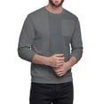 thumbnail image 6 of Iceglad Men's Corduroy Crewneck Sweatshirt - Long Sleeve Casual Textured Pullover with Chest Pocket & Rib-Knit Cuffs, 6 of 7
