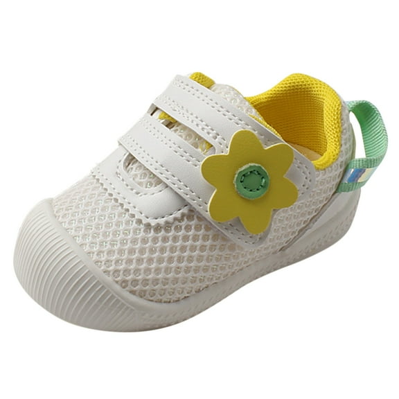 Zanarzt Barefoot Shoes Wide Toe Box Baby Shoes Boys Girls First Walking Shoes Non Slip Slippers Soft Sole Sneakers Toddler Baby Girl Yellow,US 5.5