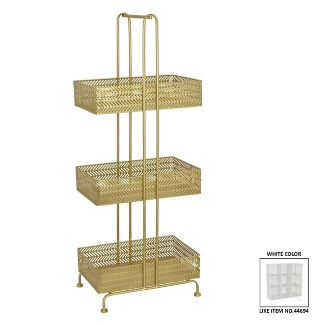 Plutus Brands PBTH92838 Metal Plant Stand, White
