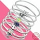 thumbnail image 2 of Bracelet Silver 925 Original Snake Chain 17-20 Evil Eye Heart Star Zircon for Charms Beads Pendant Birthday Jewelry Making Gifts, 2 of 5