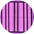 thumbnail image 1 of Ahgly Company Indoor Round Abstract Purple Modern Area Rugs, 5' Round, 1 of 4