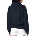 thumbnail image 5 of Women's G-III 4Her by Carl Banks  Navy Cleveland Guardians Love Graphic Fleece Hoodie, 5 of 5