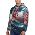 thumbnail image 3 of Daiia Bubbles Axolotl Fantasy for Men's Fashion Hoodies & Sweatshirts with Kangaroo Pocket Hooded Sweatshirt Breathable & Moisture Wicking-Small, 3 of 7