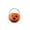 Triangular eyes 6.7in, variant on Sturdy Plastic Pumpkin Bucket Set with Handle & Lid for Halloween Candy Pail | Stackable Nesting Trick Treat Container Design Holiday Party Favor Bulk Pack Gift Display Fun Decor (4.3in)