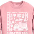thumbnail image 2 of Disney - Firefighter - When I Grow Up I Want To Be A - Toddler & Youth Crewneck Fleece Sweatshirt, 2 of 4