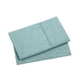 thumbnail image 3 of Mainstays Super Soft Brushed Microfiber Pillowcase Set, Blue Cameo Embossed Hayden Paisley, King, 2 Piece, 3 of 7