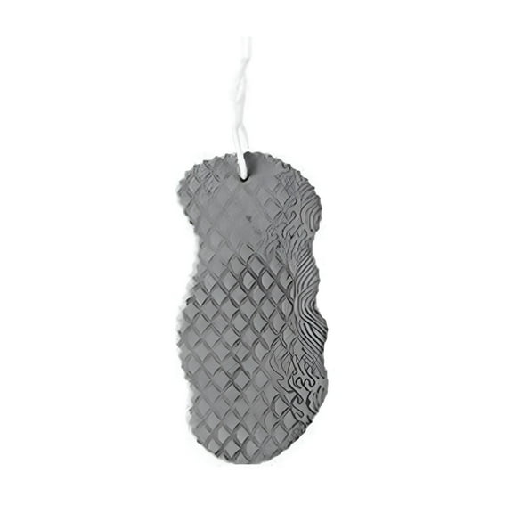 ACDANC Exfoliating Bath Sponge,3D Super Soft Exfoliating Sponge,Skin Friendly and Reusable for Adults,Children,and Pregnant Women (Grey) 2.76x5.51x1.18"