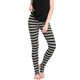 thumbnail image 1 of Leggings de yoga de cintura alta con estribos estampados Allegra K Rayas grises negras XL, 1 of 7