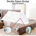 thumbnail image 6 of Topboutique Portable Mosquito Net Tent Folding Mosquito Head Net Adjustable Pop Up Mosquito Tent Netting Foldable Travel Mosquito Net Bed Tents for Bedding Camping Traveling Patio,Blue, 6 of 7