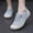 Gray, variant on Tawop Womens Shoes Slip On Shoes Women Casual Flat Round Toe Soft Beige Size 5