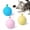 EVA, variant on 3 Pack Fluffy Squeaky Cat Ball Toys, Catnip & Silvervine Infused Chirping Sound Interactive Kicker Toy, 2 Variants Plush / Light EVA Foam Stress Relief Play Balls for Indoor Kitten Adult Cats