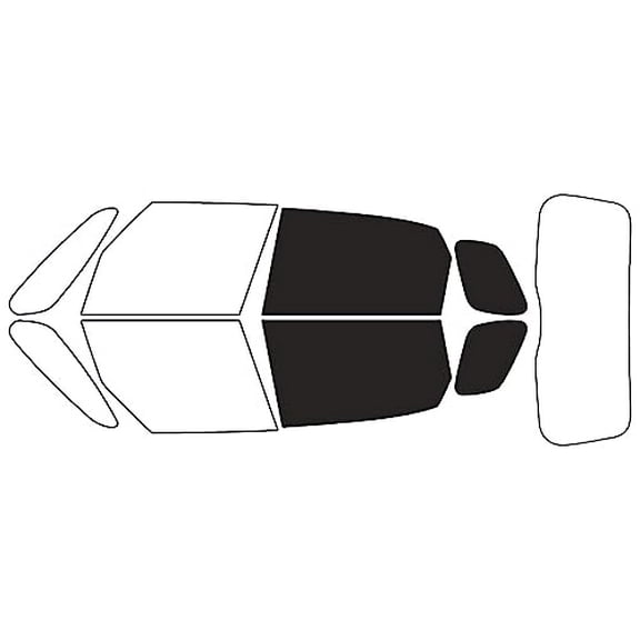 Rvinyl Window Tint Kit Compatible with Fiat 500L 2014-2020 - Back Precut Kit - 20%