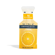 Transcend Mini Orange Carb Energy Gels, 12 Count (8g Each, 0.6 oz), Fast-Acting, Caffeine-Free, Gluten-Free