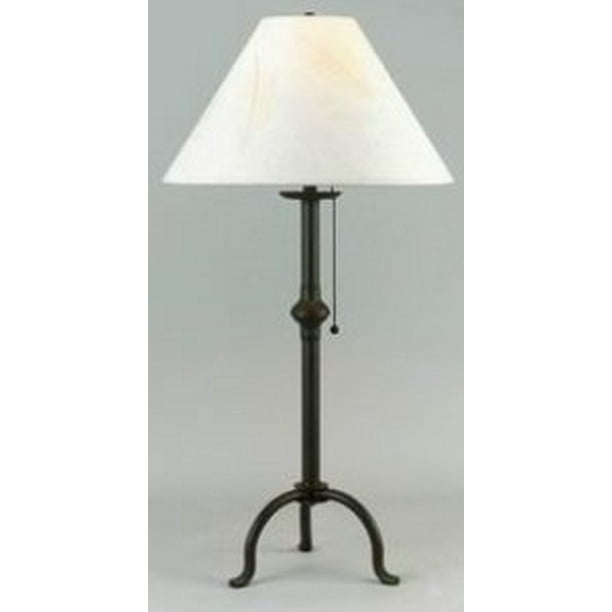 32 Heignt Iron Table Lamp In Black, Wrought Iron Table Lamp