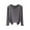 Gray, variant on SELONE Long Sleeve Undershirt for Women Thermal Shirt Crewneck Tops Soild Tight Winter Underwear Clothes Blue
