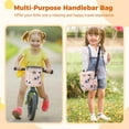 thumbnail image 6 of Bike Basket for Kids, Handlebar Front Organizer, Bicycle Storage Pouch, Decorative Cycle Bag for Scooters, Balance Bikes Accessory, 6 of 7
