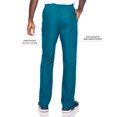 thumbnail image 2 of Landau Essentials 7 Pocket Scrub Pants for Men's: Classic Relaxed Fit, Elastic, Zipper Front, Pull-on Medical 8555, 2 of 5