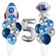 thumbnail image 5 of Juego de globos de aluminio con temática del espacio exterior, astronauta, cohete, globo con números de 30 pulgadas, decoraciones para fiestas de cumpleaños de niños y bebés, 5 of 5