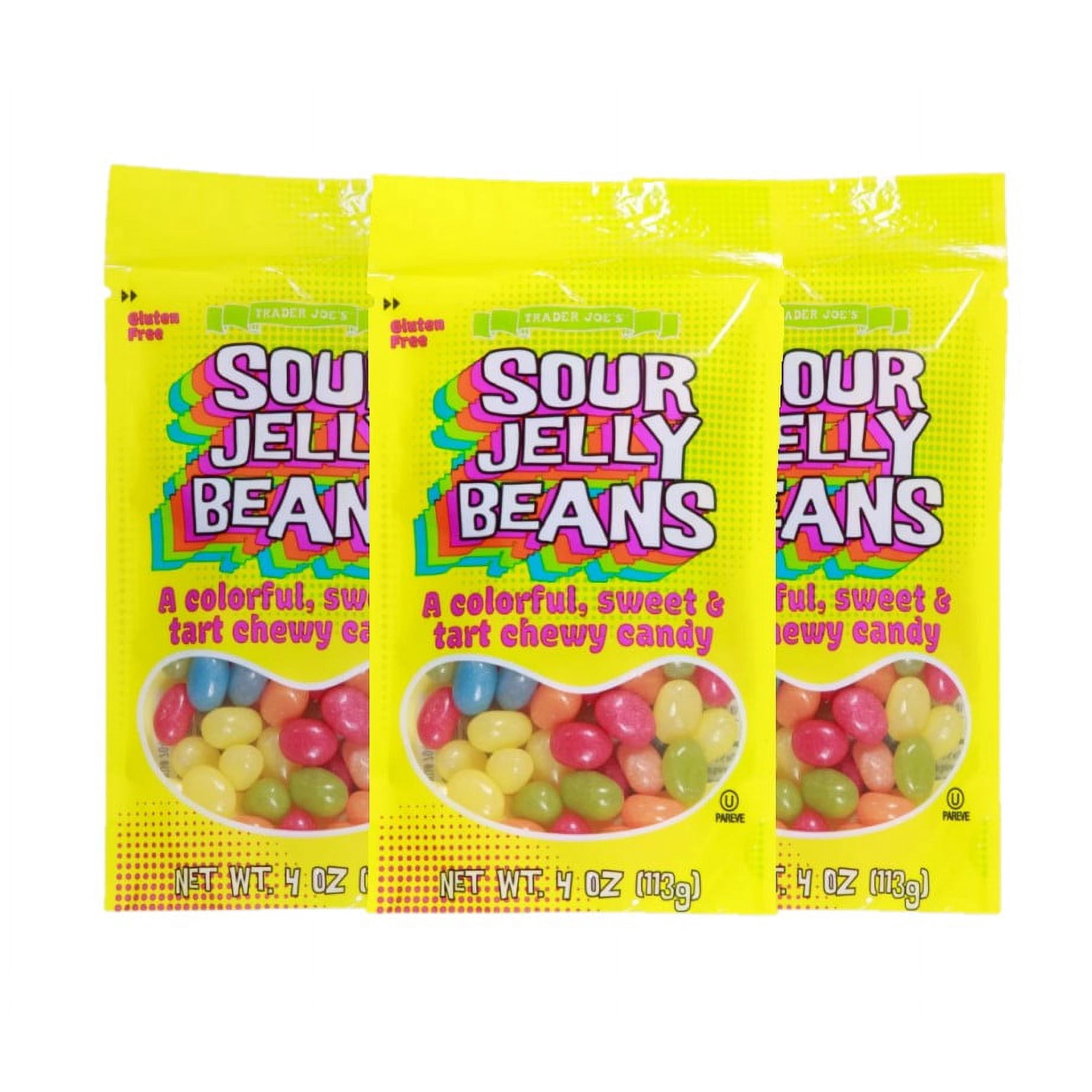 3 Pack | Trader Joe s Gluten-Free Sour Jelly Beans 4 Oz