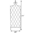 thumbnail image 3 of Bulk Buy of 5 Panacea 82003 Large Lattice Trellises, Black, 71"" H Each, 3 of 7