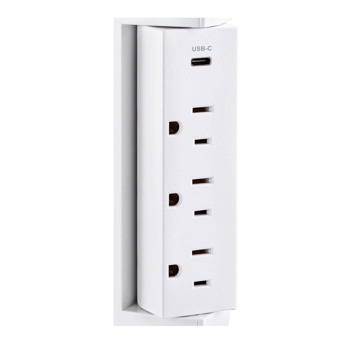 CyberPower CSP6WSUC 6-Outlet Wall-Tap Surge Protector with USB-A and USB-C Port, White
