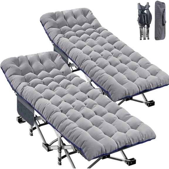 Camping Cot for Adults, 28 in Wide Folding Bed with Mattress