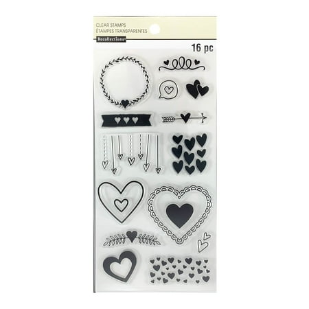 UPC: 0191518159905 | Hearts Clear Stamp Set by Recollections™
