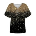 thumbnail image 2 of gbyLJF Lace Crop Tops For Women Womens Blouses Dressy Hippie Shirts For Womensoft Tshirts For Women Gold M, 2 of 4