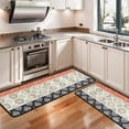 thumbnail image 3 of Kitchen Rugs Sets Of 2,Colorful Pioneer Flower Pattern Anti Fatigue Kitchen Mat Rugs Non Slip Washable,Decorative Kitchen Floor Mats for Kitchen,Sink,Laundry,17"x47"+17"x47", 3 of 5