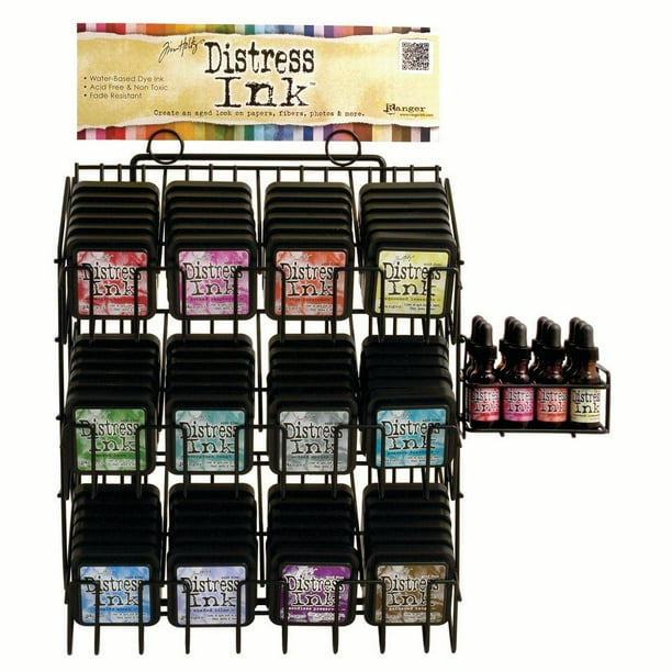 Distress Ink Pad Re Inker 84 Pc Display Assortment 4 12 Colors Pk 1 Walmart Com Walmart Com