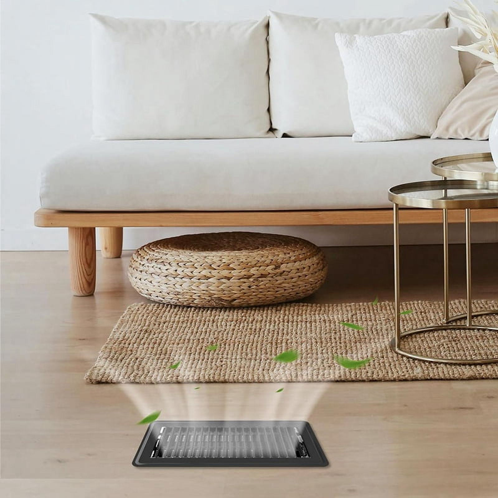 2pcs Floor Register 4x10Inch,Heavy Duty Floor Vents,Heat Air Vent Covers,Floor Vent Covers for Heater Floor Register A