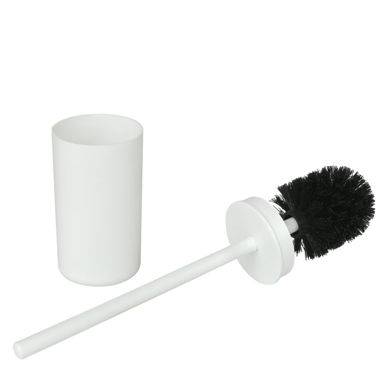 Mainstays Basic Plastic Toilet Bowl Brush Holder Arctic White