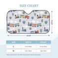 thumbnail image 2 of Kdxio Trains And Cactuse Print Windshield Sun Shade, Foldable Sun Blocker for Car,Truck,SUV Automotive Interior Sun Protection,Reflective Shade for Front Windshield(Medium), 2 of 6
