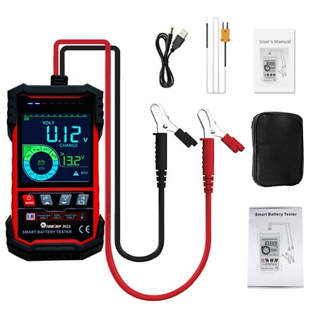 

Aibecy TOOLTOP Intelligent Battery Tester 3.2 Inch Color Screen 12.0V 24.0V Battery Intelligent Selection Support Battery Test Starts Test Load Test with Illumination Function and Multiple Protecti