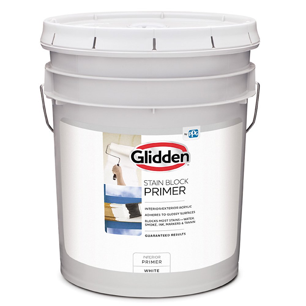 Glidden Stain Block Interior/ Exterior Primer, White, 5 Gal Walmart