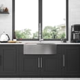thumbnail image 3 of Double Bowl(60/40) Farmhouse Sink Workstation - 33 Inch Kitchen Sink Stainless Steel 16 gauge Apron Front Kitchen Sink, 3 of 8