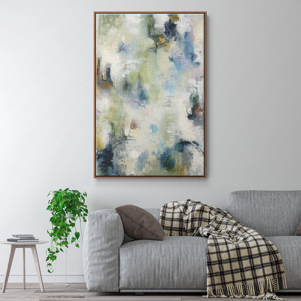 Making Magic Framed Premium Gallery Wrapped Canvas - Ready to Hang - 27 x 41 - Walnut Floating Frame