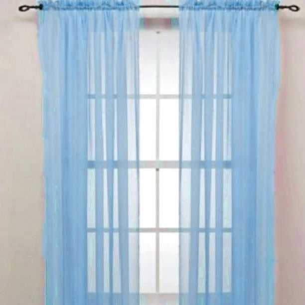 GETFIT ExtraWide Sheer Voile Sliding Door Patio Curtain Panel
