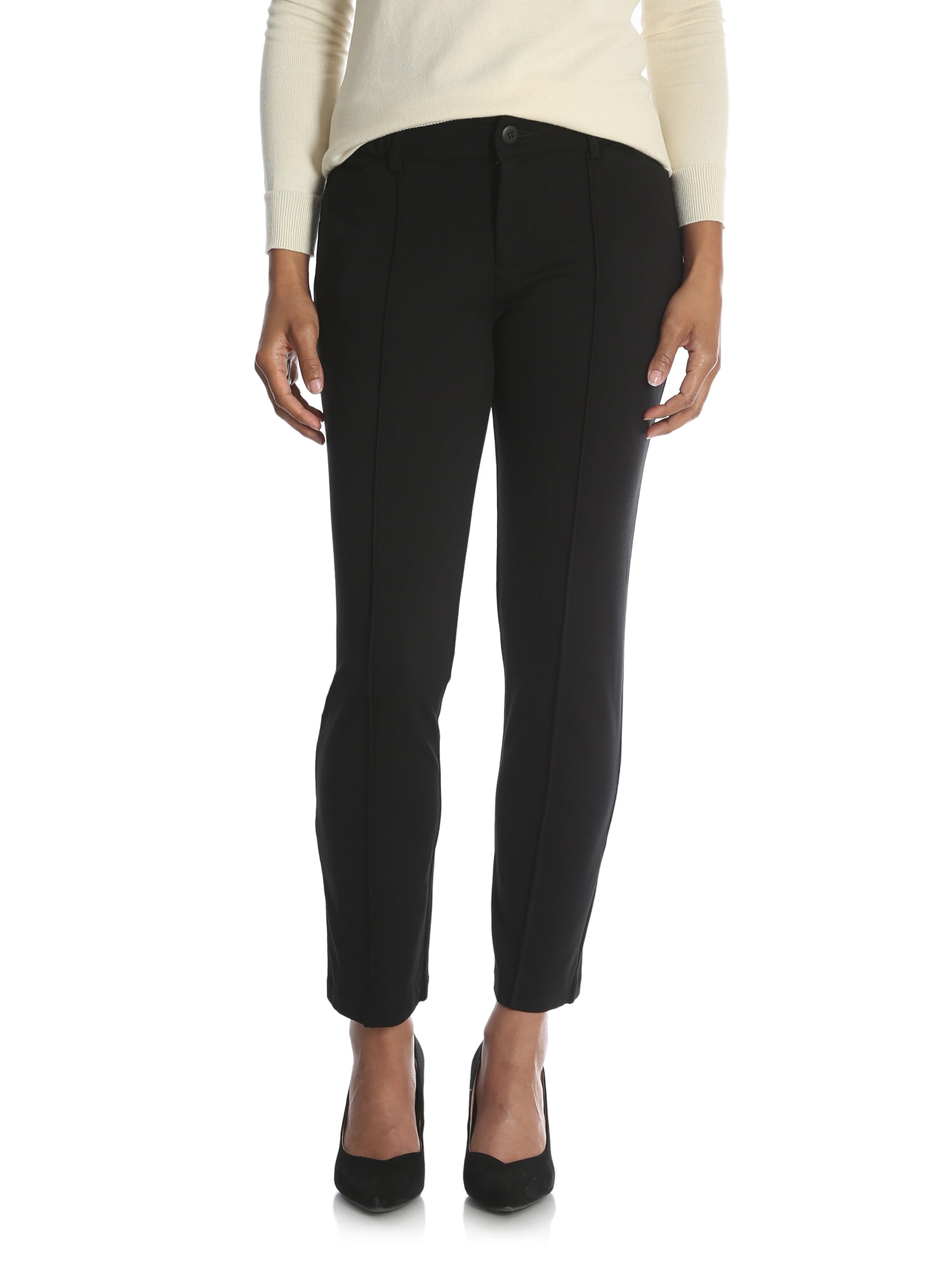 Lee Riders Women's Ponte Knit Comfort Waist Ankle Pant