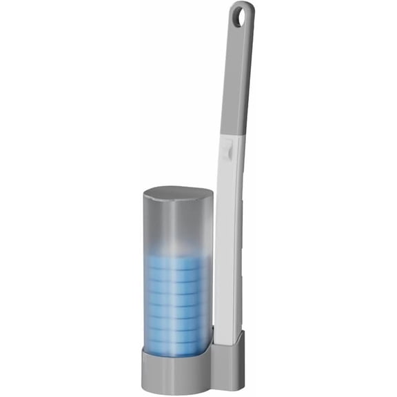 Disposable Toilet Brush with 36pcs Wand Cleaner Refills Wall Mounted Toilet Bowl Brush Holder Set Toilet Cleaning System for Bathroom Cleaning