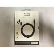 Native Union Belt Cable Universal - 6.5ft Ultra-Strong Reinforced  (Black)