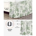 thumbnail image 3 of Sage Green Coastal Wrap Around Bed Skirts for King Bed 16" Drop,Bed Skirt with Adjustable Elastic Belt Dust Ruffle Bed Valance for Bedroom Hotel Luxury Coral Starfish Nautical Compass Bed Frame Cover, 3 of 7