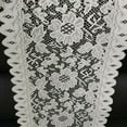 thumbnail image 3 of White Vintage Lace Table Runner Weaving Floral Tablecloth Wedding Home Decor, 3 of 7