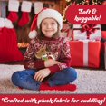 thumbnail image 4 of Muñeco de peluche de reno de 12 pulgadas para mascotas navideñas, lindo juguete de Rudolph con abrigo y bufanda, decoraciones de animales, grandes regalos para niños, intercambio de fiestas navideñas, 4 of 5