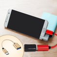 thumbnail image 2 of Bluelans Adaptador Otg trenzado de nailon Cable de datos USB Cable adaptador micro Cable adaptador de disco U, 2 of 5